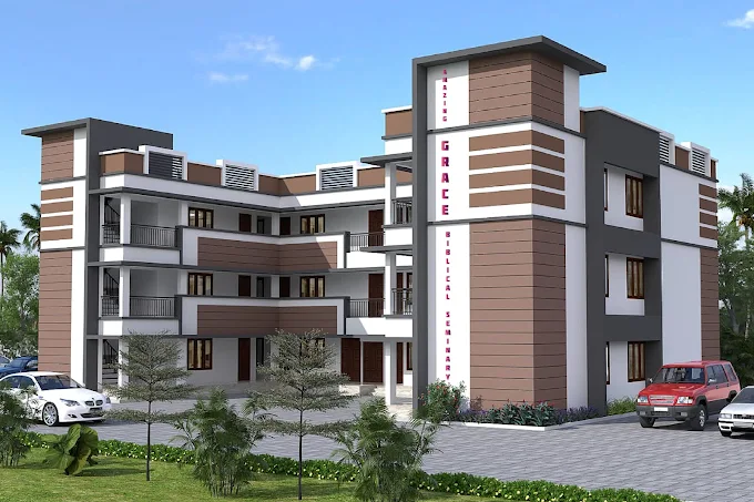 Architectural rendering of the Amazing Grace Biblical Seminary campus